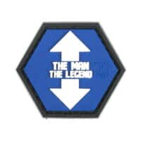 Paintball / Airsoft PVC Klettpatch (The Man The Legend)