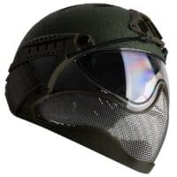 WarQ Fullface Airsoft Schutzhelm (RAPTOR-Green)