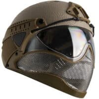 WarQ Fullface Airsoft Schutzhelm (RAPTOR-Tan)