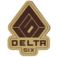 Delta Six Logo Patch (110x85mm) - Desert/Tan