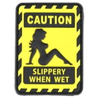 Paintball / Airsoft PVC Klettpatch (Slippery When Wet)