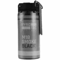 PYROTAC M18 paintball / airsoft smoke grenade with rocker arm (black)