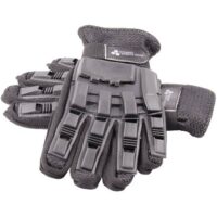 Paintball Vollfinger Handschuhe mit Protektoren (schwarz)
