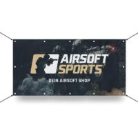 Airsoft Sports Werbebanner 130x70cm (Laser Trooper)