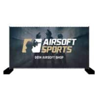Airsoft Sports Bauzaun-Werbebanner 340x173cm (Squad)