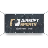 Airsoft Sports Werbebanner 130x70cm (Hero)