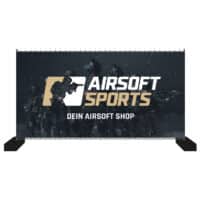 Airsoft Sports Bauzaun-Werbebanner 340x173cm (Hero)