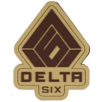 Delta Six Logo Patch  (110x85mm) - Desert/Tan