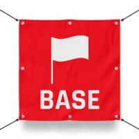 TEAM BASE ROT Schild für Airsoft Spielfeld / Airsoft Spielfeld (60x60cm)