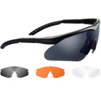 SwissEye RAPTOR Airsoft Schutzbrille incl. 3 Gläser (schwarz)