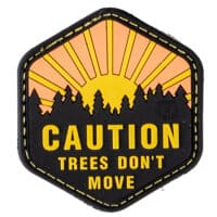 Airsoft / Paintball PVC Klettpatch (Caution - Trees don't move)