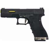 WE G-Force 17 Gold Barrel GBB Airsoft Pistole (schwarz)