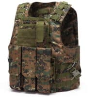 DELTA SIX Tactical Molle Weste mit Taschen (Marpat Camo)