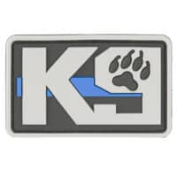 Paintball / Airsoft PVC Velcro patch (K-9/gray)