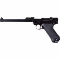WE P08 8 inch GBB Airsoft Pistole (schwarz)