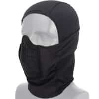 DELTA SIX Sturmhaube / Balaclava mit Steel Half Face Mask (schwarz)