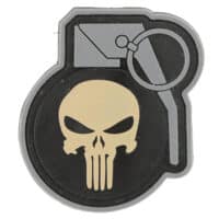 Paintball / Airsoft PVC Klettpatch (Punisher Grenade)