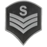 Paintball / Airsoft PVC Klettpatch (Sergeant)