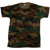 Tactical Camo Short Sleeve / T-Shirt (Woodland)