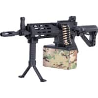 G&G CM16 LMG AEG Airsoft Maschinengewehr (schwarz) <0,5 Joule / FSK14