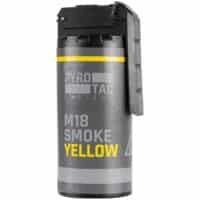 PYROTAC M18 Paintball / Airsoft Smoke Grenade with Rocker Arm (yellow)