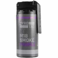 PYROTAC M18 Paintball / Airsoft Smoke Grenade with Rocker Arm (Purple)