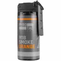 PYROTAC M18 Paintball / Airsoft Smoke Grenade with Rocker Arm (Orange)