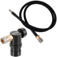 PowAir Performance Line Airsoft HPA Regulator with V1 HPA hose system (0-230 PSI)