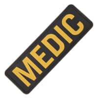 Paintball / Airsoft PVC Velcro Patch (Medic, black/yellow)