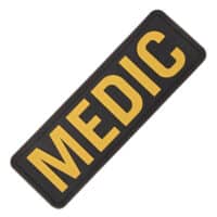 Airsoft / Airsoft PVC Klettpatch (Medic, schwarz/gelb)