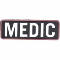 Airsoft / Airsoft PVC Klettpatch (Medic, schwarz/weiss)