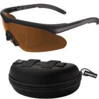 SwissEye RAPTOR PRO Airsoft Schutzbrille (Laser 532/694/1064/brown)