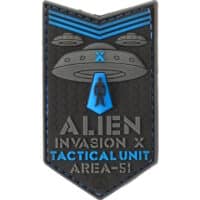 Airsoft / Airsoft PVC Klettpatch (Alien Invasion - blau)