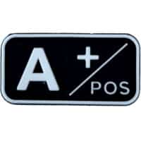 Airsoft / Airsoft PVC Klettpatch (A pos, schwarz)