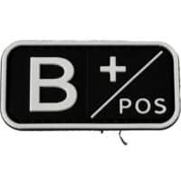 Airsoft / Airsoft PVC Klettpatch (B pos, schwarz)