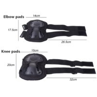 DELTA SIX Taktische Knee- & Ellenbogenschoner für MagFed & Szenario Airsoft im 4er Set (Desert / Tan)