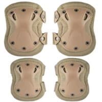 DELTA SIX Taktische Knee- & Ellenbogenschoner für MagFed & Szenario Airsoft im 4er Set (Desert / Tan)