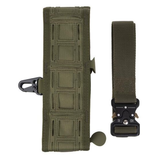 DELTA_SIX_Laser_Cut_Battle_Belt_Mollesystem_Gurtel_mit_Metall_Schnalle_Oliv_details