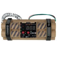 Dynamit Bombenattrappe mit Countdown für Airsoft Szenarios & MagFed Events (Desert / Tan)