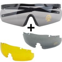 Earmor - Airsoft goggles incl. 3 lenses - S01