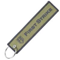 First Strike Schlüsselanhänger mit Logo (Oliv)