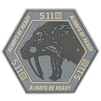 Airsoft / Airsoft PVC Klettpatch (5.11 - ABR/grau)