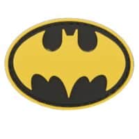 Airsoft / Airsoft PVC Klettpatch (Bat/gelb)