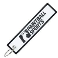 Airsoft Sports Schlüsselanhänger mit Logo (weiss/schwarz)
