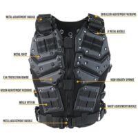Taktischer_Oberkoerper_Panzer_Paintball_Airsoft_schwarz_details