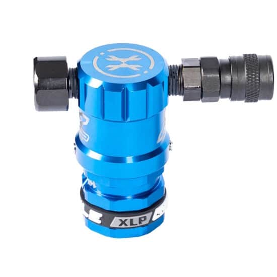 HK_Army_Hostile_XLP_Airsoft_Regulator_Side_Port_Quick_Disconnect_blau_front-jpg
