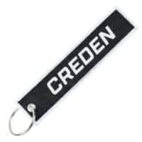 CREDEN key ring with logo (black/white)