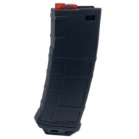 AMAROK M4 AEG Mid-Cap 250-round Polymer Airsoft Magazine (black/red top)