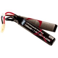 ASG 7.4V 1300mAh 25C LiPo Double Stick Type