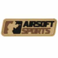Airsoftsports PVC Logo Patch (100x30mm) - Desert Storm
